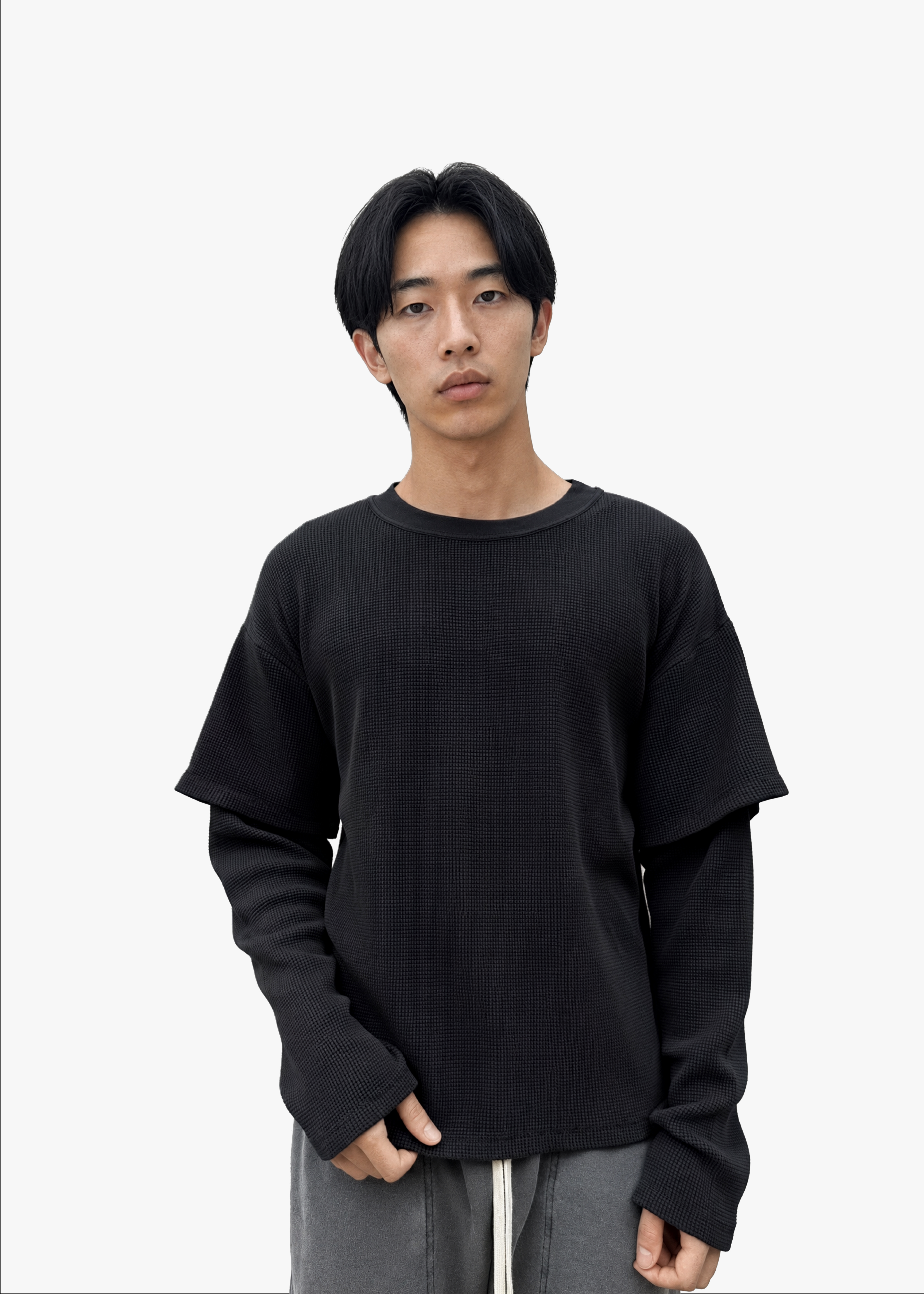 hada longsleeve - sumi black